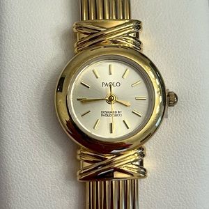Paolo Gucci Ladies Watch Yellow Gold Tone Bracelet and Dial Quartz NWOT
